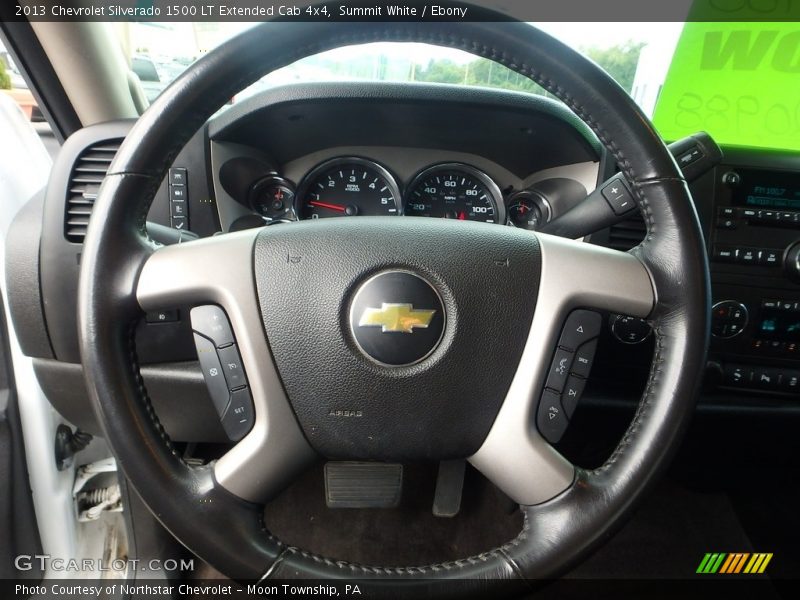 Summit White / Ebony 2013 Chevrolet Silverado 1500 LT Extended Cab 4x4