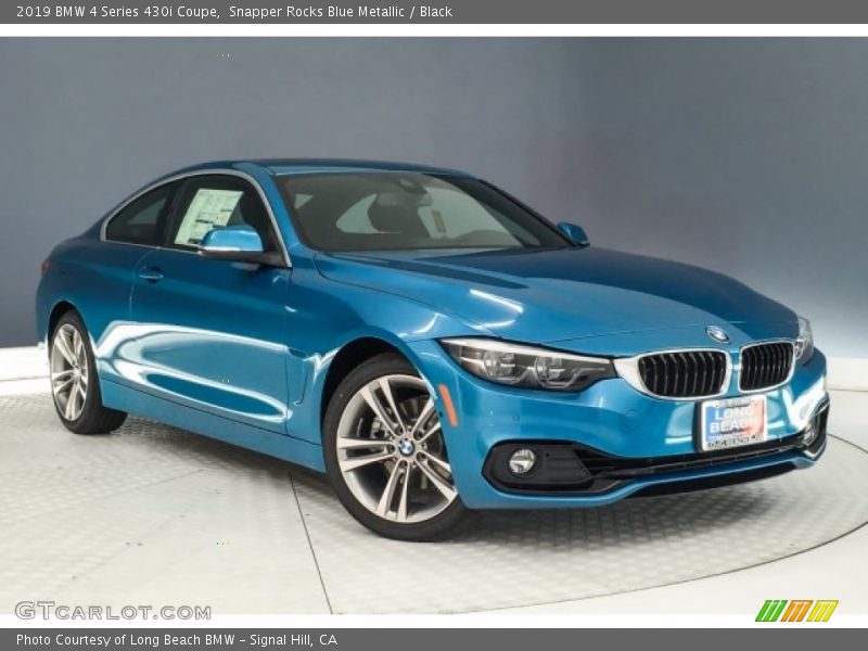 Snapper Rocks Blue Metallic / Black 2019 BMW 4 Series 430i Coupe