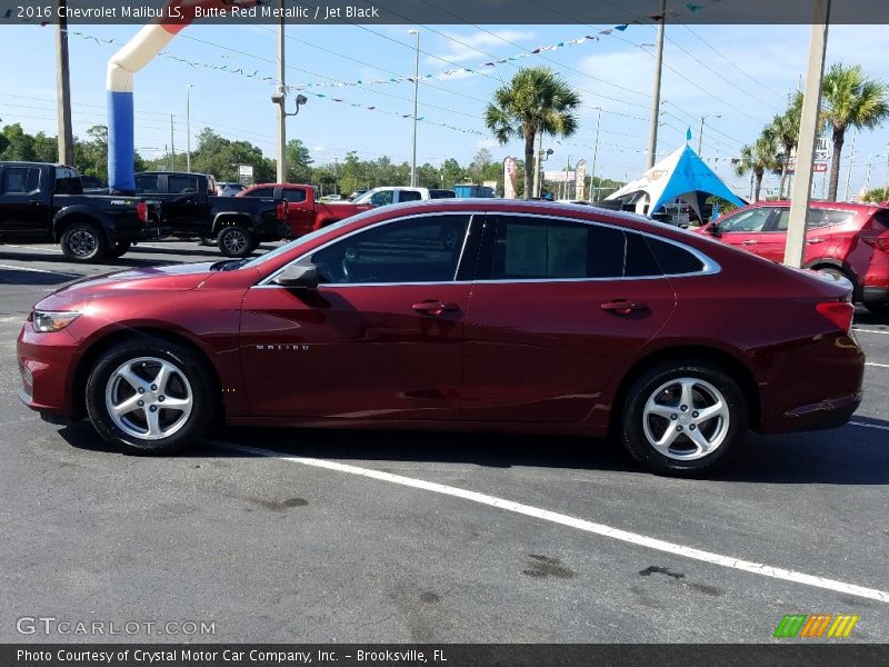 Butte Red Metallic / Jet Black 2016 Chevrolet Malibu LS