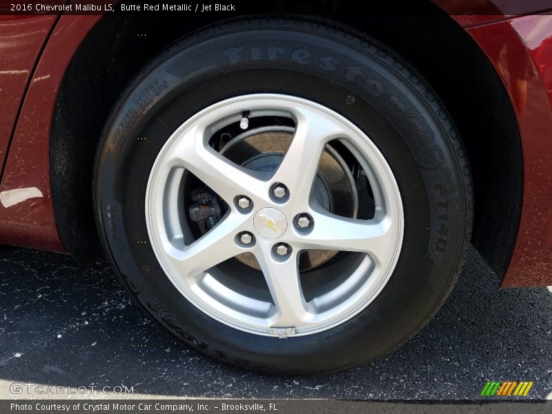 Butte Red Metallic / Jet Black 2016 Chevrolet Malibu LS