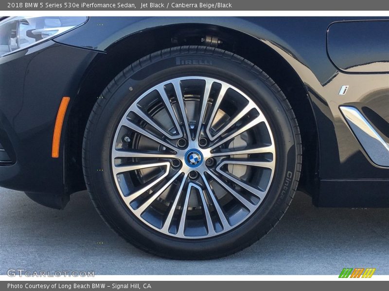 Jet Black / Canberra Beige/Black 2018 BMW 5 Series 530e iPerfomance Sedan