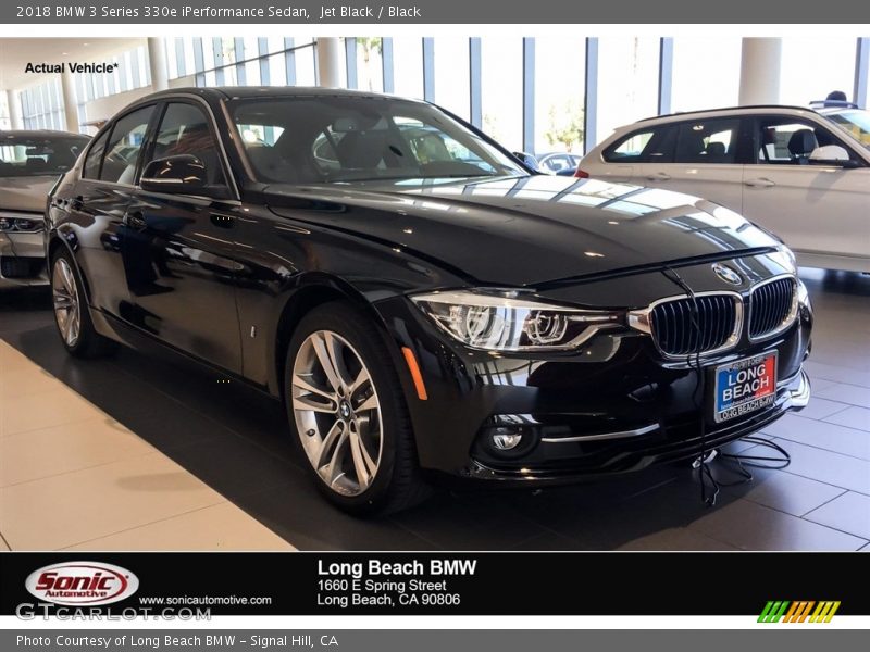Jet Black / Black 2018 BMW 3 Series 330e iPerformance Sedan