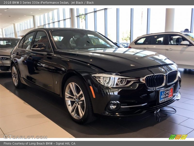 Jet Black / Black 2018 BMW 3 Series 330e iPerformance Sedan