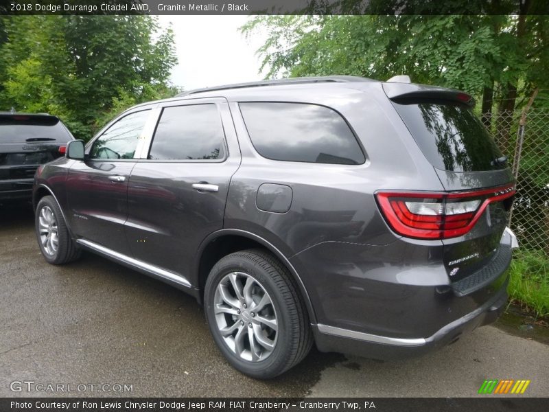 Granite Metallic / Black 2018 Dodge Durango Citadel AWD