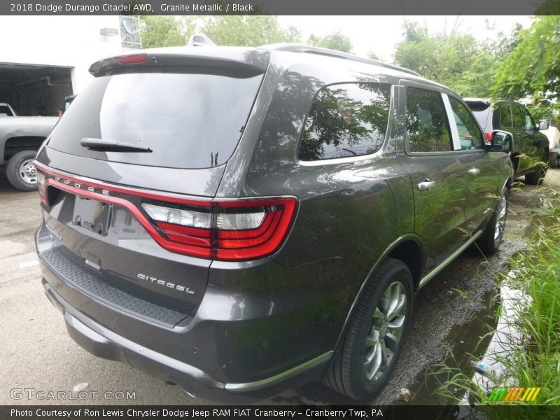 Granite Metallic / Black 2018 Dodge Durango Citadel AWD