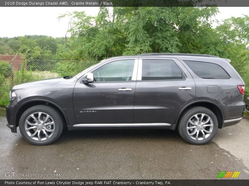 Granite Metallic / Black 2018 Dodge Durango Citadel AWD