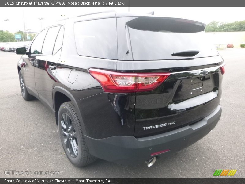 Mosaic Black Metallic / Jet Black 2019 Chevrolet Traverse RS AWD