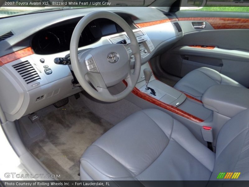 Blizzard White Pearl / Light Gray 2007 Toyota Avalon XLS