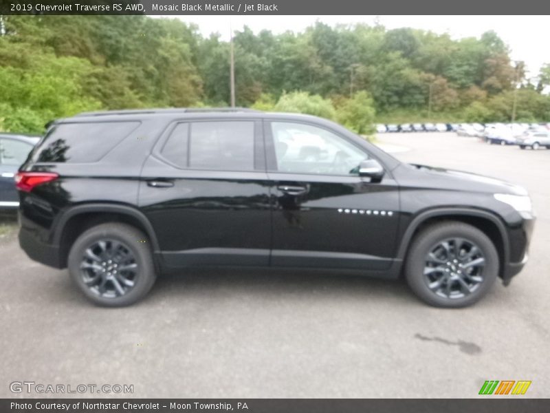 Mosaic Black Metallic / Jet Black 2019 Chevrolet Traverse RS AWD