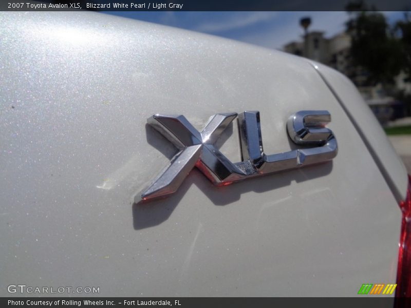 Blizzard White Pearl / Light Gray 2007 Toyota Avalon XLS