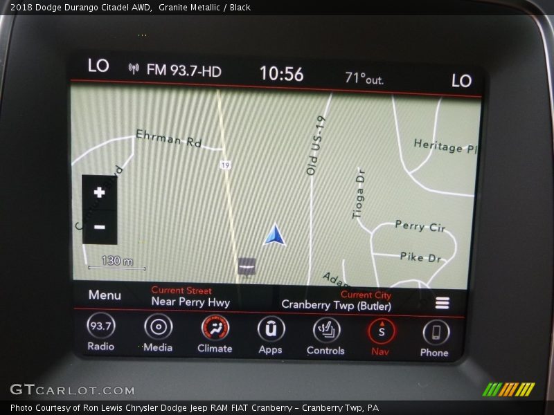 Granite Metallic / Black 2018 Dodge Durango Citadel AWD