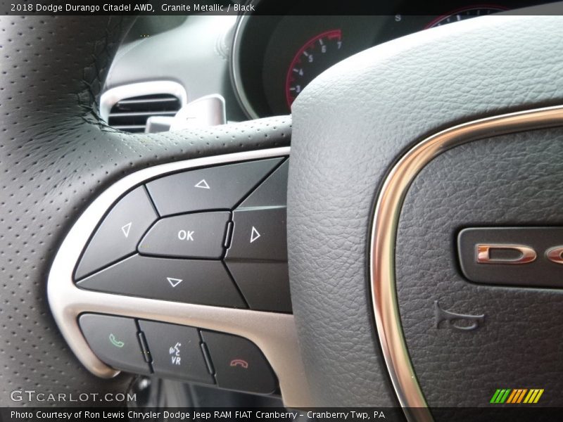 Granite Metallic / Black 2018 Dodge Durango Citadel AWD
