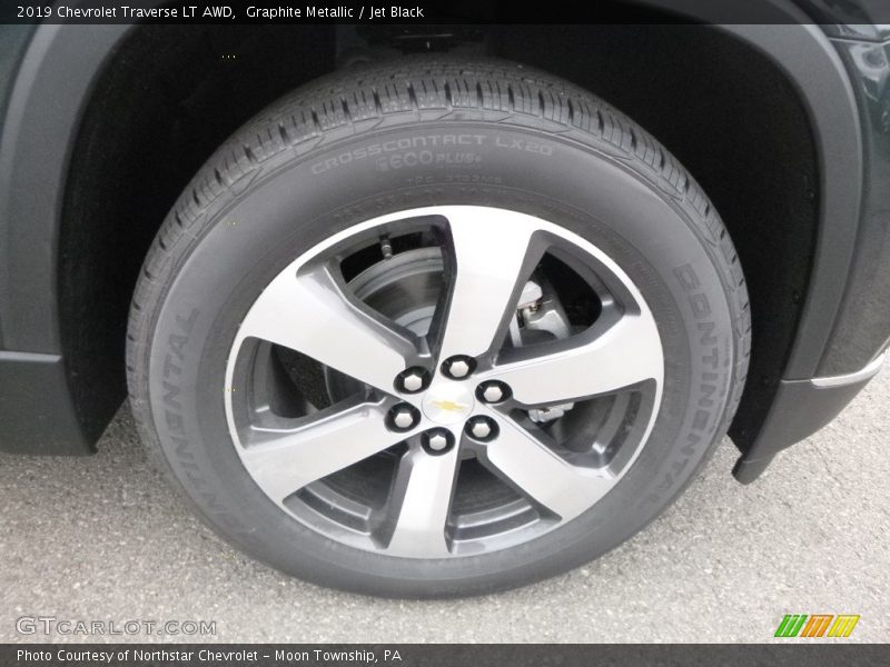 Graphite Metallic / Jet Black 2019 Chevrolet Traverse LT AWD