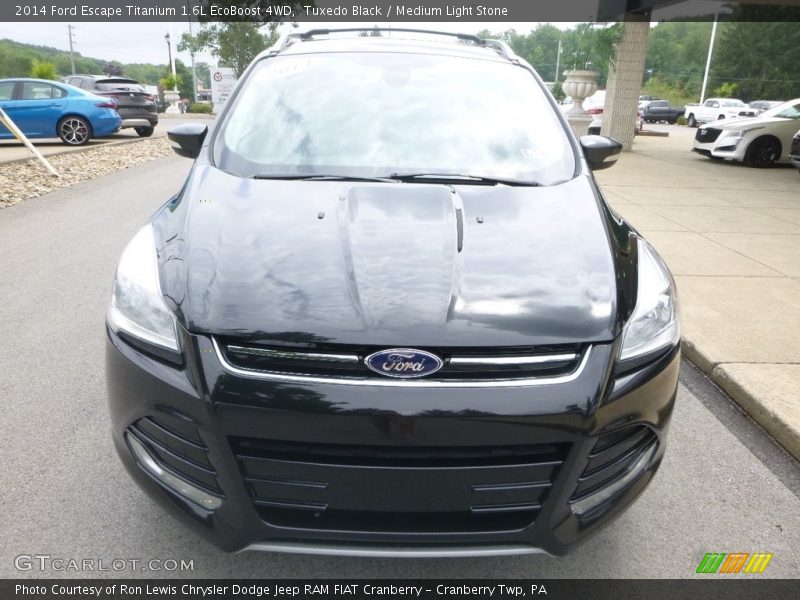 Tuxedo Black / Medium Light Stone 2014 Ford Escape Titanium 1.6L EcoBoost 4WD