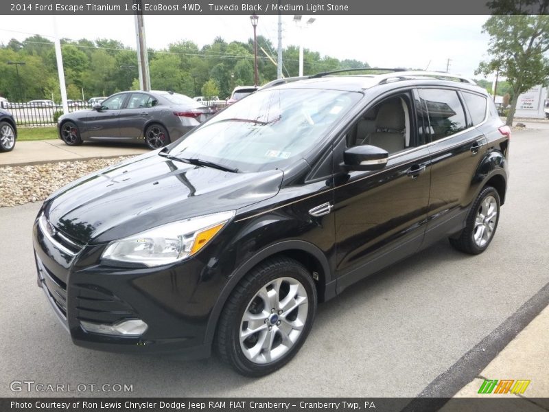 Tuxedo Black / Medium Light Stone 2014 Ford Escape Titanium 1.6L EcoBoost 4WD