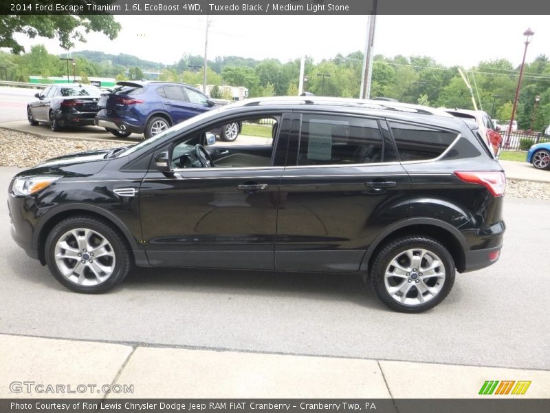 Tuxedo Black / Medium Light Stone 2014 Ford Escape Titanium 1.6L EcoBoost 4WD