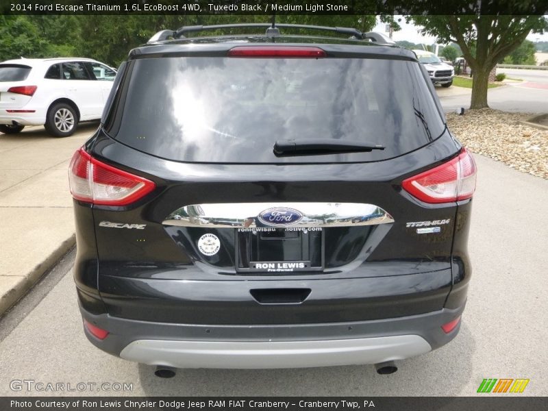 Tuxedo Black / Medium Light Stone 2014 Ford Escape Titanium 1.6L EcoBoost 4WD