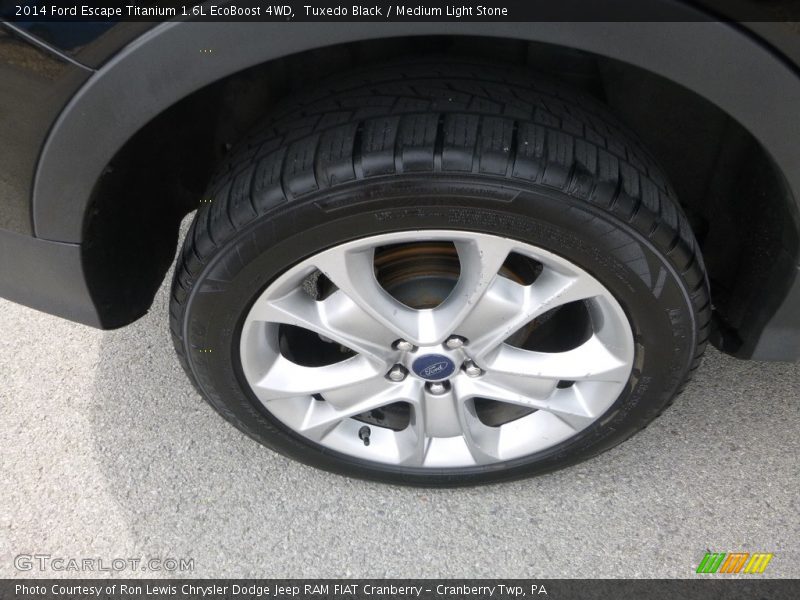 Tuxedo Black / Medium Light Stone 2014 Ford Escape Titanium 1.6L EcoBoost 4WD