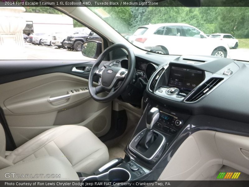 Tuxedo Black / Medium Light Stone 2014 Ford Escape Titanium 1.6L EcoBoost 4WD
