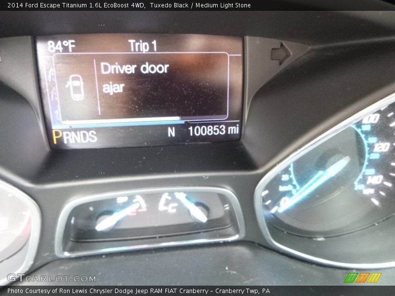 Tuxedo Black / Medium Light Stone 2014 Ford Escape Titanium 1.6L EcoBoost 4WD