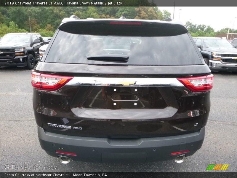 Havana Brown Metallic / Jet Black 2019 Chevrolet Traverse LT AWD