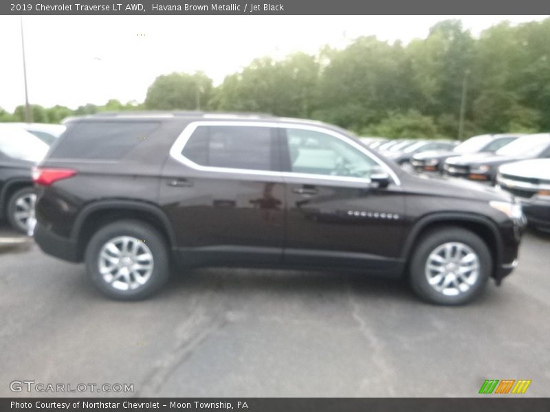 Havana Brown Metallic / Jet Black 2019 Chevrolet Traverse LT AWD