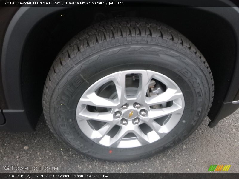 Havana Brown Metallic / Jet Black 2019 Chevrolet Traverse LT AWD