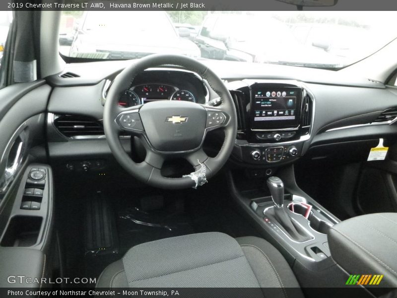 Havana Brown Metallic / Jet Black 2019 Chevrolet Traverse LT AWD