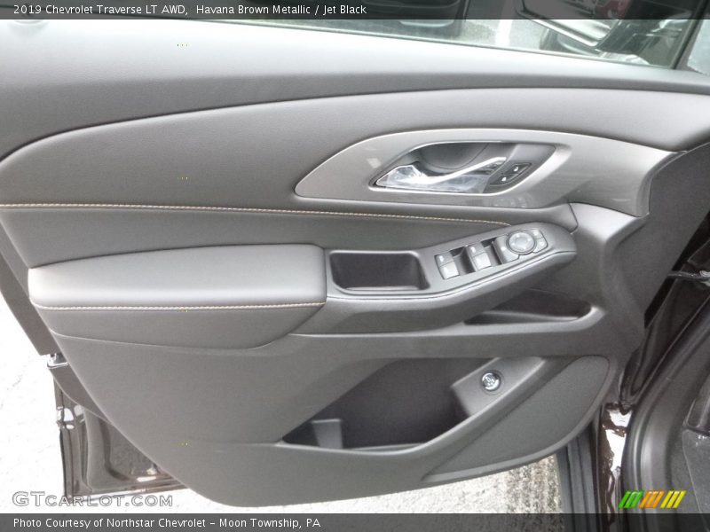 Havana Brown Metallic / Jet Black 2019 Chevrolet Traverse LT AWD