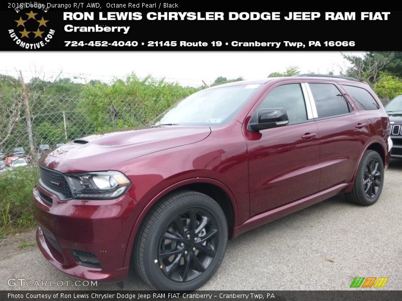 Octane Red Pearl / Black 2018 Dodge Durango R/T AWD