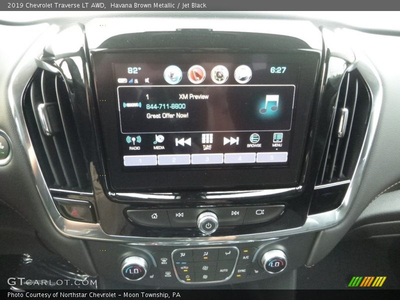 Havana Brown Metallic / Jet Black 2019 Chevrolet Traverse LT AWD