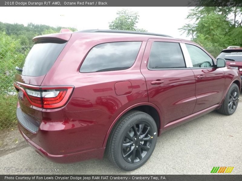 Octane Red Pearl / Black 2018 Dodge Durango R/T AWD