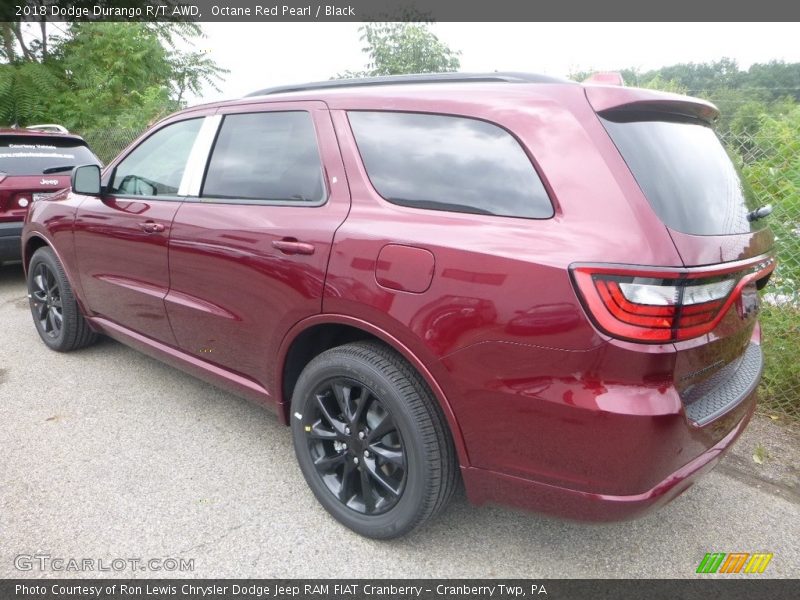 Octane Red Pearl / Black 2018 Dodge Durango R/T AWD