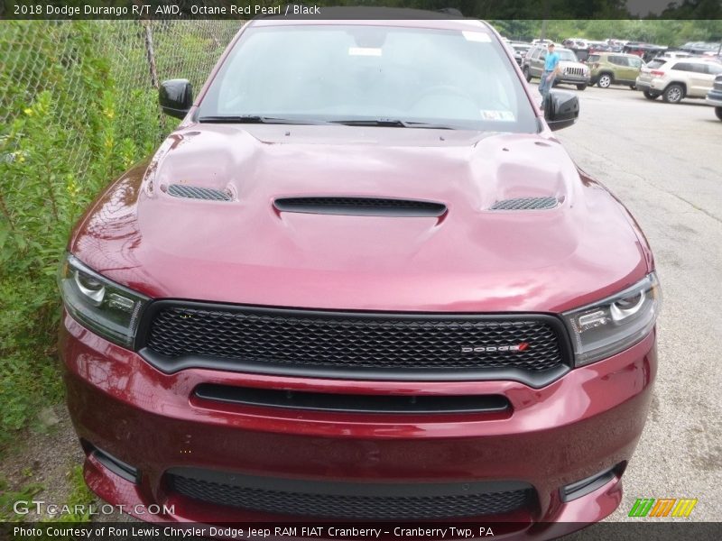 Octane Red Pearl / Black 2018 Dodge Durango R/T AWD