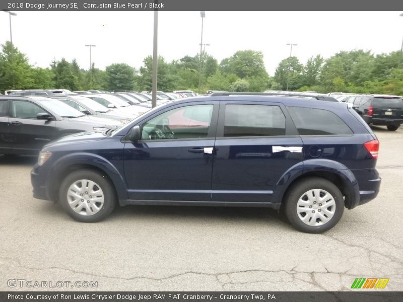 Contusion Blue Pearl / Black 2018 Dodge Journey SE