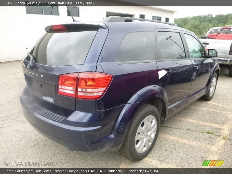 Contusion Blue Pearl / Black 2018 Dodge Journey SE