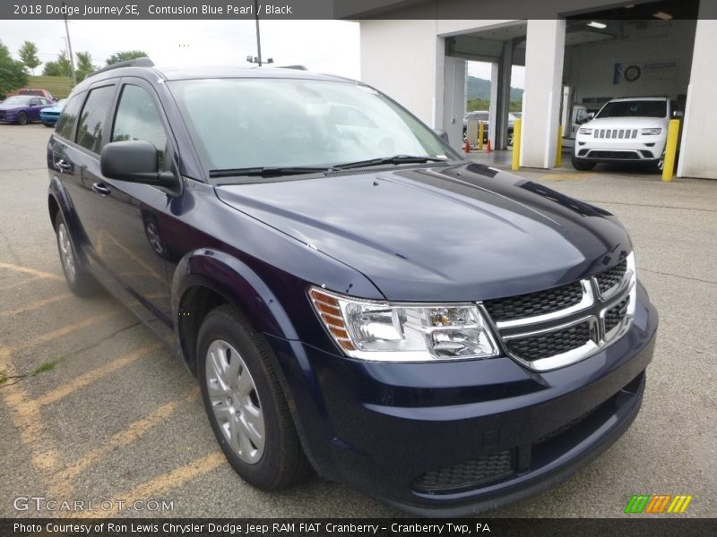 Contusion Blue Pearl / Black 2018 Dodge Journey SE