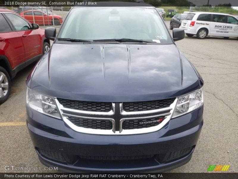 Contusion Blue Pearl / Black 2018 Dodge Journey SE