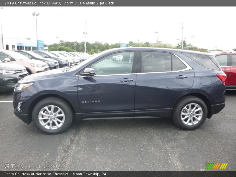 Storm Blue Metallic / Jet Black 2019 Chevrolet Equinox LT AWD