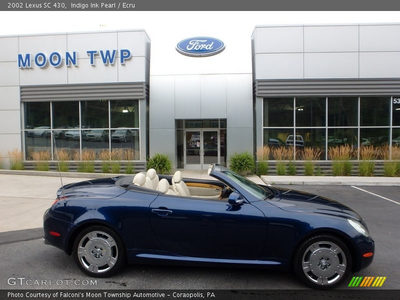 Indigo Ink Pearl / Ecru 2002 Lexus SC 430