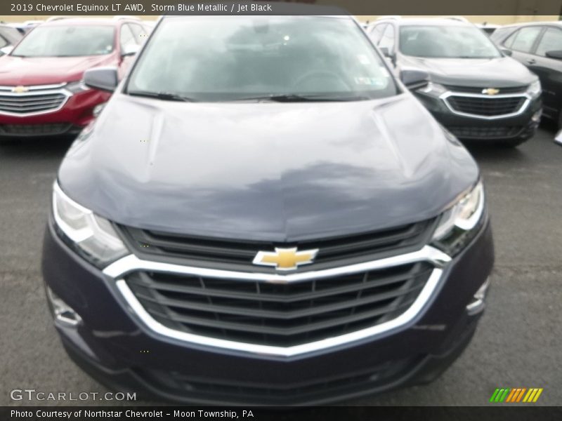 Storm Blue Metallic / Jet Black 2019 Chevrolet Equinox LT AWD