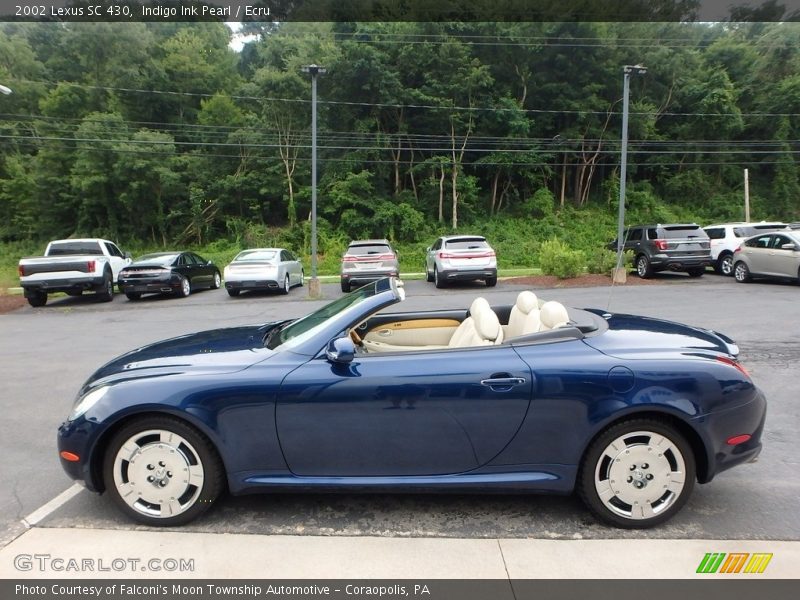 Indigo Ink Pearl / Ecru 2002 Lexus SC 430