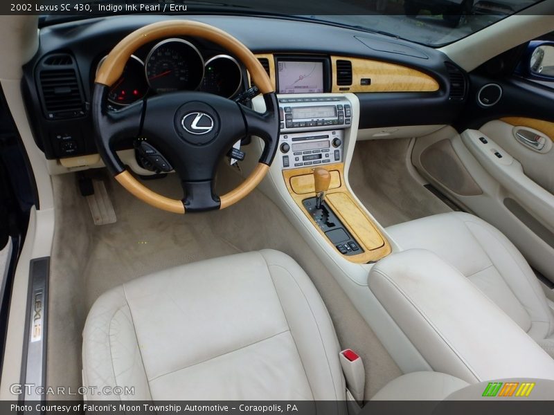 Indigo Ink Pearl / Ecru 2002 Lexus SC 430