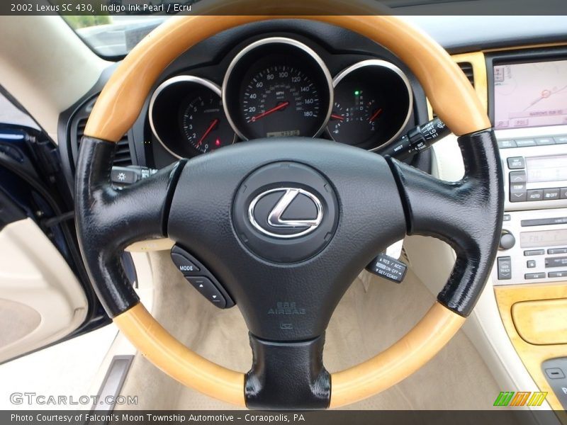 Indigo Ink Pearl / Ecru 2002 Lexus SC 430