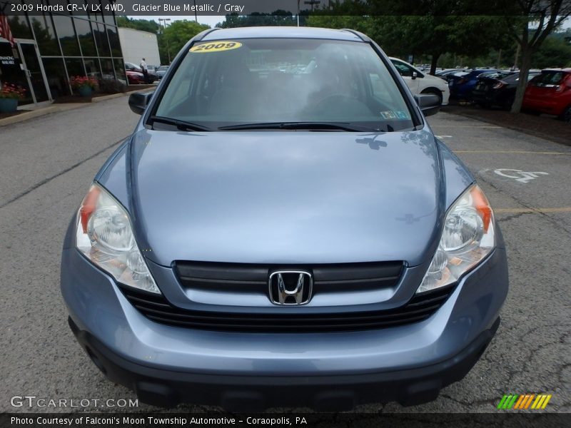 Glacier Blue Metallic / Gray 2009 Honda CR-V LX 4WD