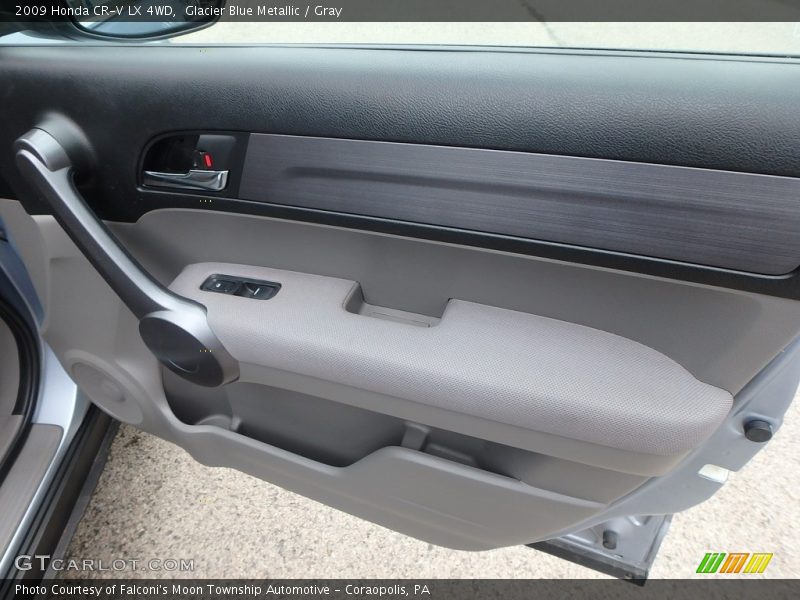 Glacier Blue Metallic / Gray 2009 Honda CR-V LX 4WD