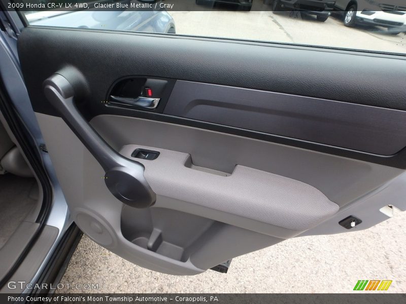 Glacier Blue Metallic / Gray 2009 Honda CR-V LX 4WD