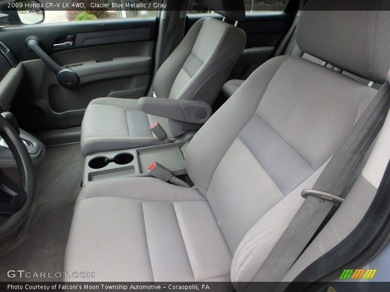 Glacier Blue Metallic / Gray 2009 Honda CR-V LX 4WD