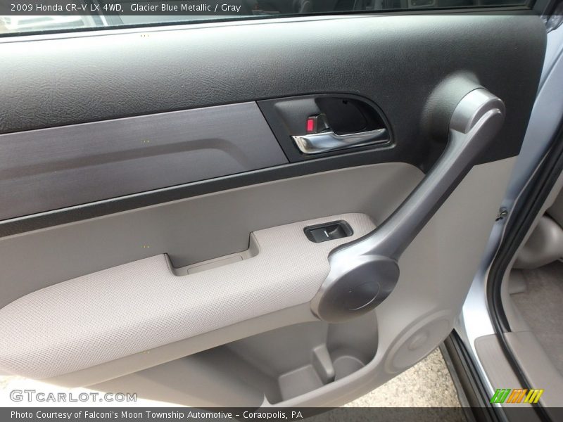 Glacier Blue Metallic / Gray 2009 Honda CR-V LX 4WD