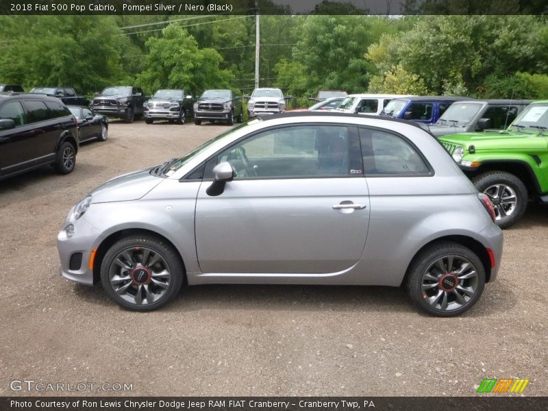  2018 500 Pop Cabrio Pompei Silver